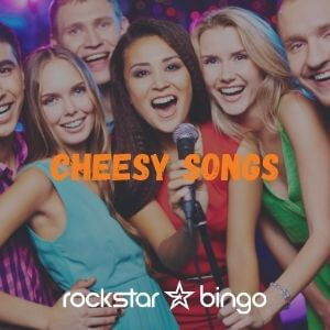Cheesy Hit Music Bingo Playlist Theme
