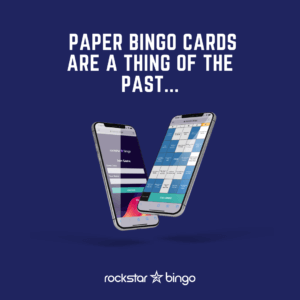 Digital Music Bingo Card Platform - Rockstar Bingo, the eco friendly party game