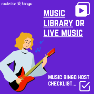 Music bingo library and playlists