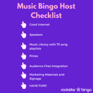 The ultimate music bingo host checklist - what do I need to host music bingo
