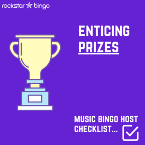 Ideas for event prizes at Rockstar Bingo