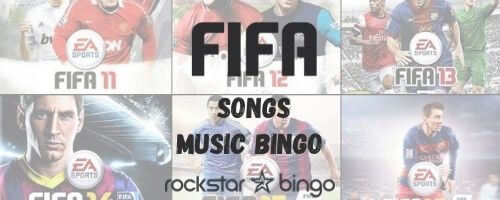 FIFA music bingo playlist perfect for a music trivia event! 