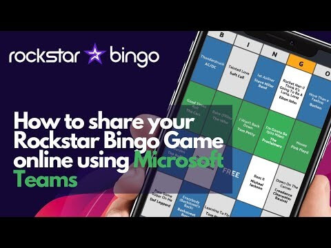 How to share your Music Bingo game online using Microsoft Teams