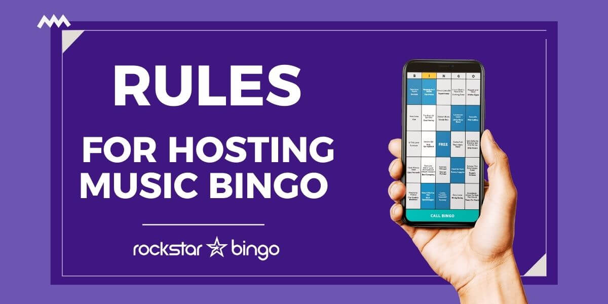 Rules for hosting music bingo