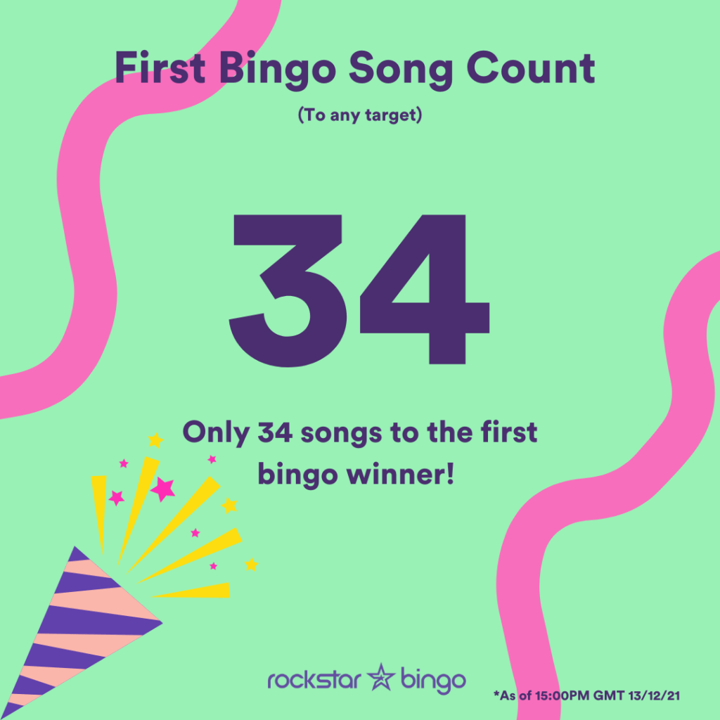 How many songs for music bingo 