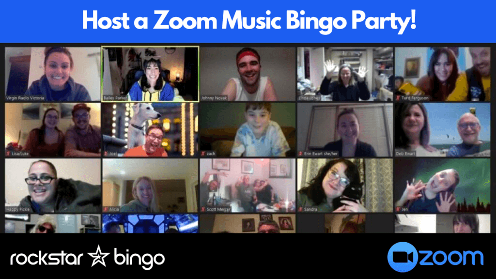 How to host a Zoom music bingo party